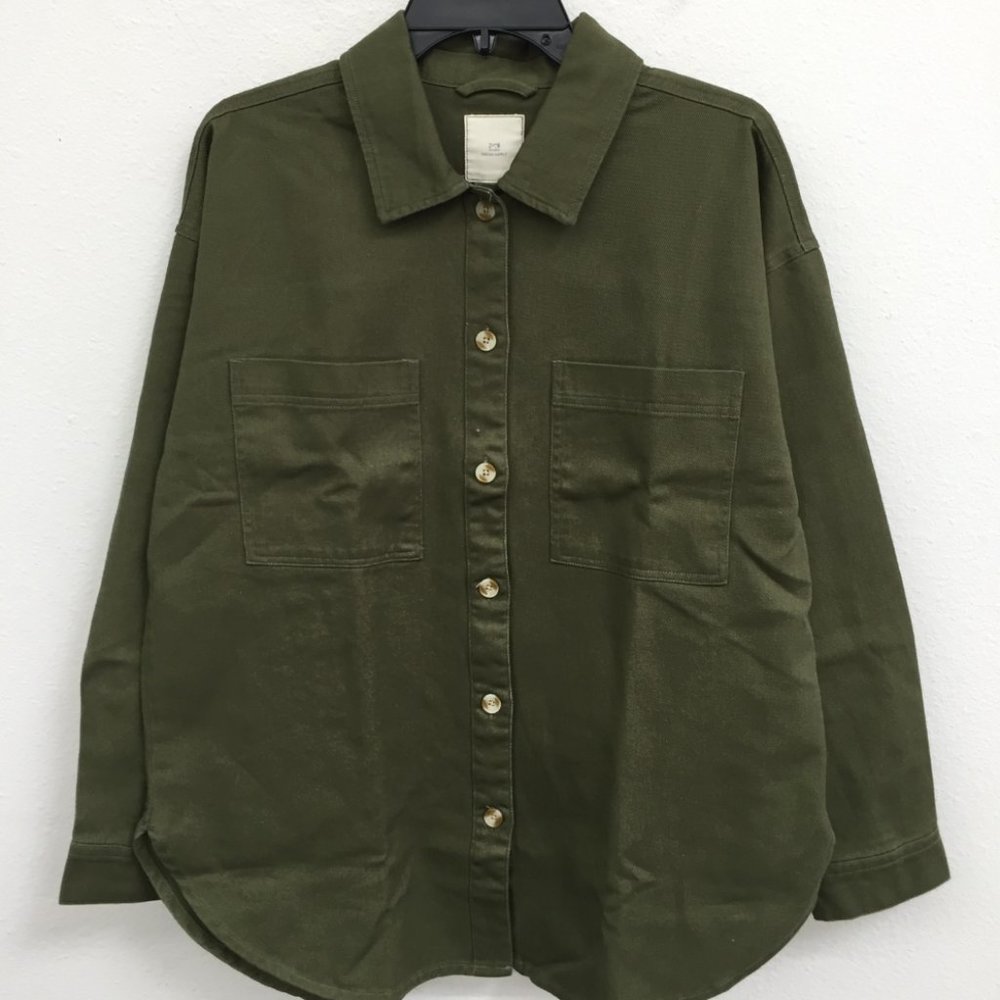 OLIVE TWILL SHACKET
